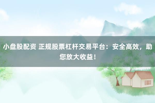 小盘股配资 正规股票杠杆交易平台：安全高效，助您放大收益！