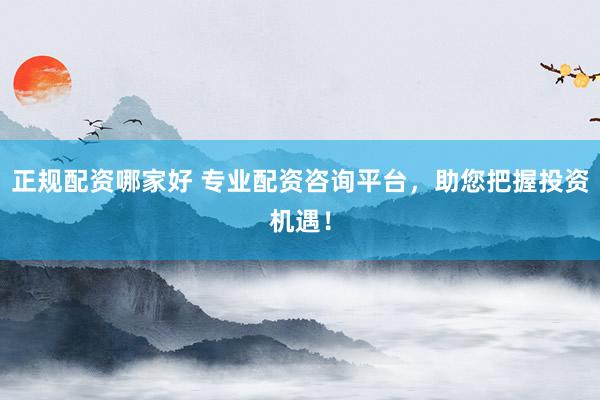 正规配资哪家好 专业配资咨询平台,助您把握投资机遇!