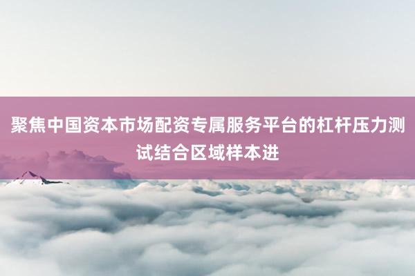 聚焦中国资本市场配资专属服务平台的杠杆压力测试结合区域样本进